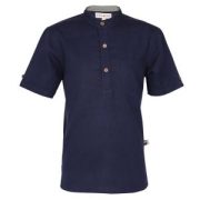 Kids H/S Mandarin Shirt - Image 3