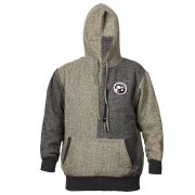 WINDERMERE BLENDED WOOL HOODY - CHARCOAL OLIVE - UNISEX
